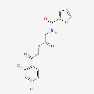 molecular formula C15H11Cl2NO5 B4609055 2-(2,4-dichlorophenyl)-2-oxoethyl N-2-furoylglycinate 