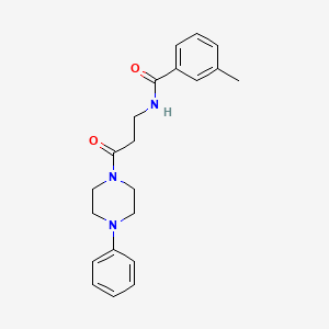 3-methyl-N-[3-oxo-3-(4-phenyl-1-piperazinyl)propyl]benzamide