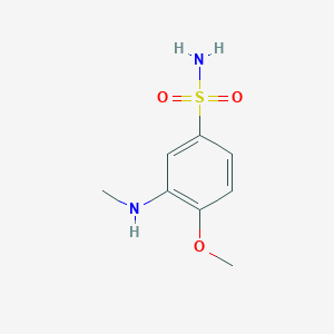 molecular formula C8H12N2O3S B4609102 4-methoxy-3-(methylamino)benzenesulfonamide 