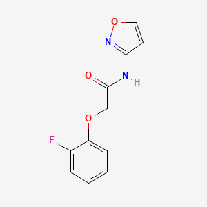 molecular formula C11H9FN2O3 B4609135 2-(2-fluorophenoxy)-N-3-isoxazolylacetamide 