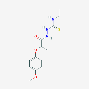 N-ethyl-2-[2-(4-methoxyphenoxy)propanoyl]hydrazinecarbothioamide