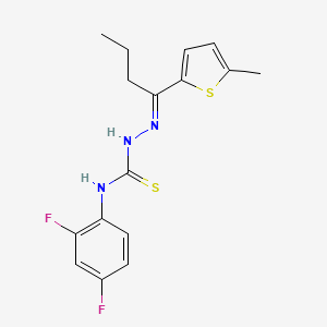 1-(5-methyl-2-thienyl)-1-butanone N-(2,4-difluorophenyl)thiosemicarbazone