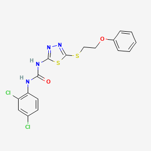 N-(2,4-dichlorophenyl)-N'-{5-[(2-phenoxyethyl)thio]-1,3,4-thiadiazol-2-yl}urea