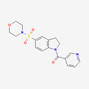 5-(4-morpholinylsulfonyl)-1-(3-pyridinylcarbonyl)indoline