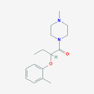 1-methyl-4-[2-(2-methylphenoxy)butanoyl]piperazine