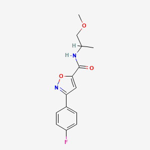 3-(4-fluorophenyl)-N-(2-methoxy-1-methylethyl)-5-isoxazolecarboxamide