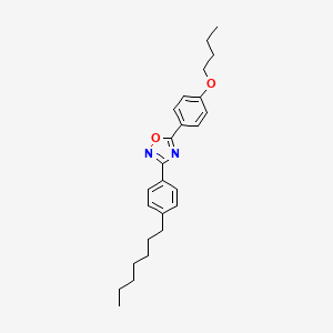 5-(4-butoxyphenyl)-3-(4-heptylphenyl)-1,2,4-oxadiazole