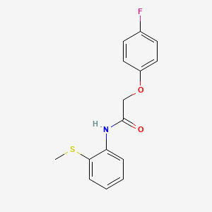 2-(4-fluorophenoxy)-N-[2-(methylthio)phenyl]acetamide