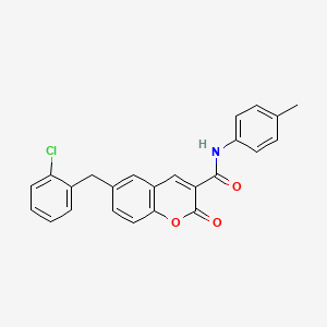 6-(2-chlorobenzyl)-N-(4-methylphenyl)-2-oxo-2H-chromene-3-carboxamide