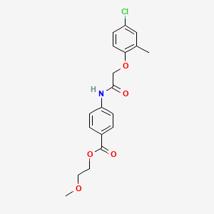 2-methoxyethyl 4-{[(4-chloro-2-methylphenoxy)acetyl]amino}benzoate