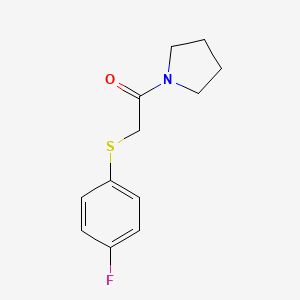 2-[(4-Fluorophenyl)sulfanyl]-1-(pyrrolidin-1-yl)ethanone