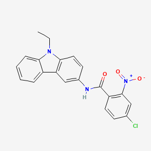 4-chloro-N-(9-ethyl-9H-carbazol-3-yl)-2-nitrobenzamide