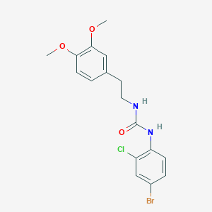 N-(4-bromo-2-chlorophenyl)-N'-[2-(3,4-dimethoxyphenyl)ethyl]urea