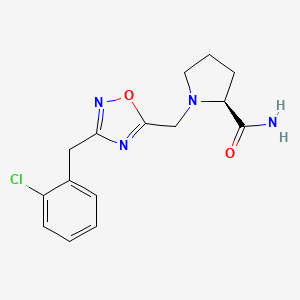 1-{[3-(2-chlorobenzyl)-1,2,4-oxadiazol-5-yl]methyl}-L-prolinamide