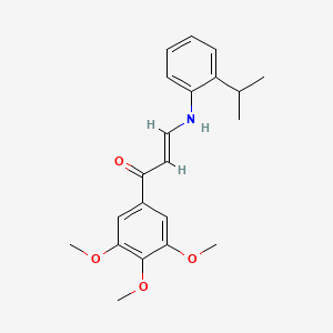 (2E)-3-{[2-(propan-2-yl)phenyl]amino}-1-(3,4,5-trimethoxyphenyl)prop-2-en-1-one