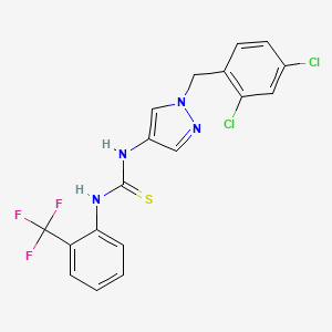 N-[1-(2,4-dichlorobenzyl)-1H-pyrazol-4-yl]-N'-[2-(trifluoromethyl)phenyl]thiourea