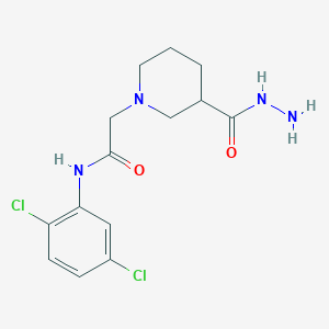 N-(2,5-dichlorophenyl)-2-[3-(hydrazinocarbonyl)-1-piperidinyl]acetamide