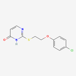 2-{[2-(4-chlorophenoxy)ethyl]thio}-4(3H)-pyrimidinone