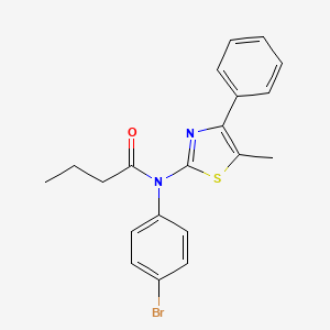 N-(4-bromophenyl)-N-(5-methyl-4-phenyl-1,3-thiazol-2-yl)butanamide