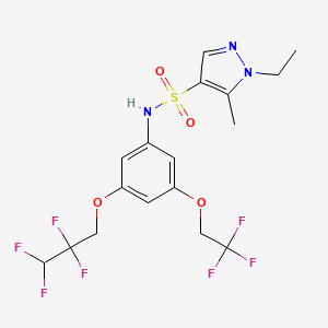 1-ethyl-5-methyl-N-[3-(2,2,3,3-tetrafluoropropoxy)-5-(2,2,2-trifluoroethoxy)phenyl]-1H-pyrazole-4-sulfonamide