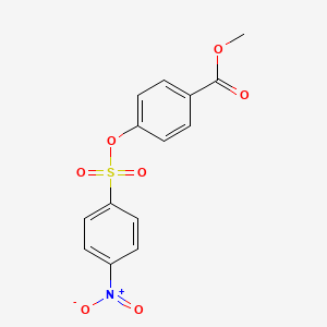 methyl 4-{[(4-nitrophenyl)sulfonyl]oxy}benzoate