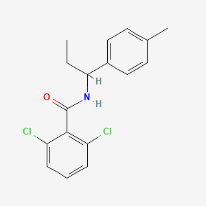 2,6-dichloro-N-[1-(4-methylphenyl)propyl]benzamide