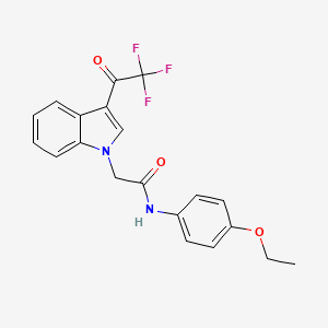 N-(4-ethoxyphenyl)-2-[3-(trifluoroacetyl)-1H-indol-1-yl]acetamide