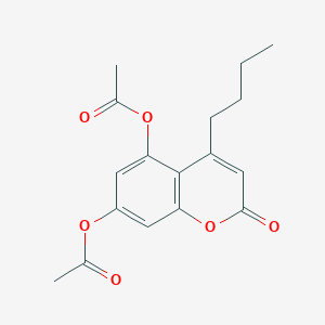 molecular formula C17H18O6 B4609583 4-butyl-2-oxo-2H-chromene-5,7-diyl diacetate 