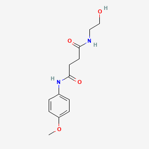 N-(2-hydroxyethyl)-N'-(4-methoxyphenyl)succinamide