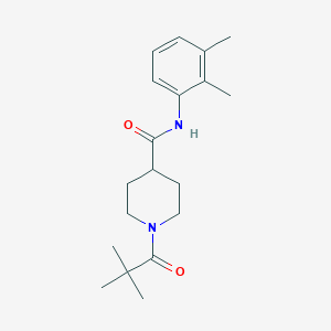 N-(2,3-dimethylphenyl)-1-(2,2-dimethylpropanoyl)-4-piperidinecarboxamide