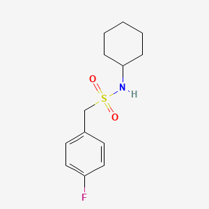 molecular formula C13H18FNO2S B4609680 N-环己基-1-(4-氟苯基)甲磺酰胺 