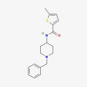 molecular formula C18H22N2OS B4609687 N-(1-benzyl-4-piperidinyl)-5-methyl-2-thiophenecarboxamide 