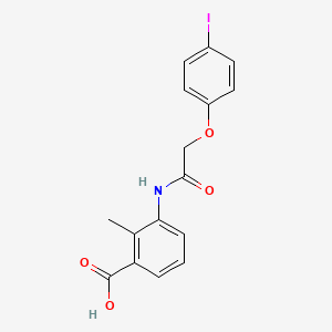 3-{[(4-iodophenoxy)acetyl]amino}-2-methylbenzoic acid