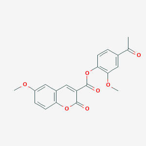 4-acetyl-2-methoxyphenyl 6-methoxy-2-oxo-2H-chromene-3-carboxylate