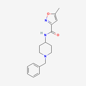 molecular formula C17H21N3O2 B4609814 N-(1-benzyl-4-piperidinyl)-5-methyl-3-isoxazolecarboxamide 