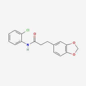 3-(1,3-benzodioxol-5-yl)-N-(2-chlorophenyl)propanamide