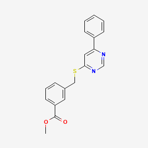 methyl 3-{[(6-phenylpyrimidin-4-yl)thio]methyl}benzoate