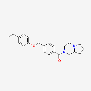 2-{4-[(4-ethylphenoxy)methyl]benzoyl}octahydropyrrolo[1,2-a]pyrazine