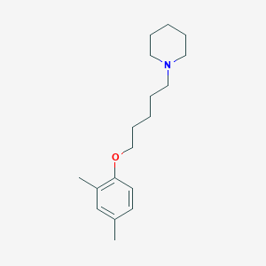 molecular formula C18H29NO B4609870 1-[5-(2,4-dimethylphenoxy)pentyl]piperidine 