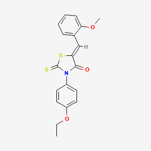 3-(4-ethoxyphenyl)-5-(2-methoxybenzylidene)-2-thioxo-1,3-thiazolidin-4-one