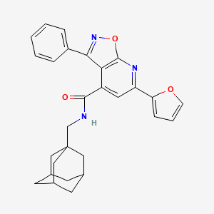 N-(1-adamantylmethyl)-6-(2-furyl)-3-phenylisoxazolo[5,4-b]pyridine-4-carboxamide