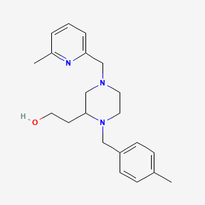 2-{1-(4-methylbenzyl)-4-[(6-methyl-2-pyridinyl)methyl]-2-piperazinyl}ethanol