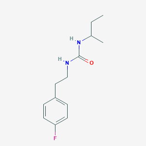 molecular formula C13H19FN2O B4609997 N-(sec-butyl)-N'-[2-(4-fluorophenyl)ethyl]urea 