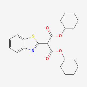 dicyclohexyl 1,3-benzothiazol-2-ylmalonate