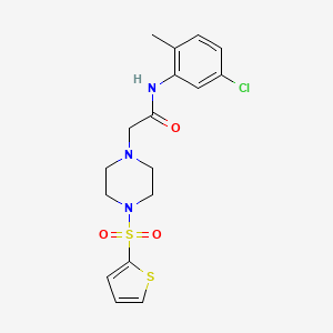 N-(5-chloro-2-methylphenyl)-2-[4-(2-thienylsulfonyl)-1-piperazinyl]acetamide