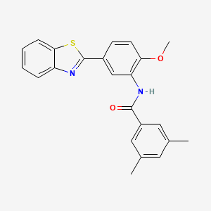 N-[5-(1,3-benzothiazol-2-yl)-2-methoxyphenyl]-3,5-dimethylbenzamide