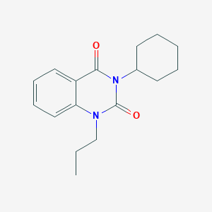 molecular formula C17H22N2O2 B4610103 3-环己基-1-丙基-2,4(1H,3H)-喹唑啉二酮 