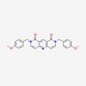 molecular formula C27H23N3O4 B4610144 2,8-双(4-甲氧基苄基)吡啶并[4,3-b]-1,6-萘啶-1,9(2H,8H)-二酮 