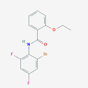 molecular formula C15H12BrF2NO2 B4610147 N-(2-bromo-4,6-difluorophenyl)-2-ethoxybenzamide 