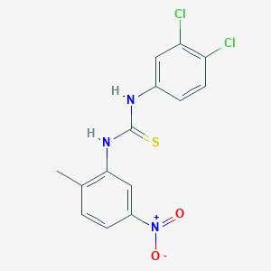 N-(3,4-dichlorophenyl)-N'-(2-methyl-5-nitrophenyl)thiourea